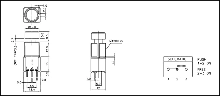 Best Quality Assured Waterproof Push Button Foot Pedal Switch